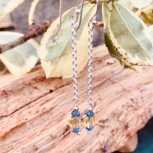 Sterling silver pendant earrings